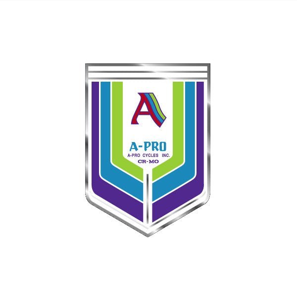 Akisu - RED A - PRO cro - mo Seat tube decal - Old School BMX - Bmx Products AU