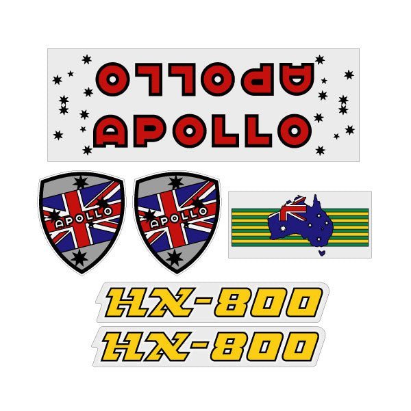 Apollo - Flag & Southern Cross decal set - old school bmx - Bmx Products AU