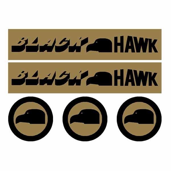 Black Hawk BMX decal set - Old school bmx - Bmx Products AU