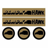 Black Hawk BMX decal set - Old school bmx - Bmx Products AU