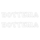 Bottema - DIE CUT fork decals - WHITE - Old school bmx - Bmx Products AU