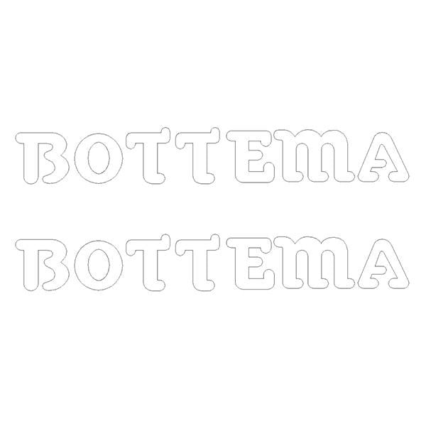 Bottema - Die Cut Fork Decals White Old School Bmx Decal