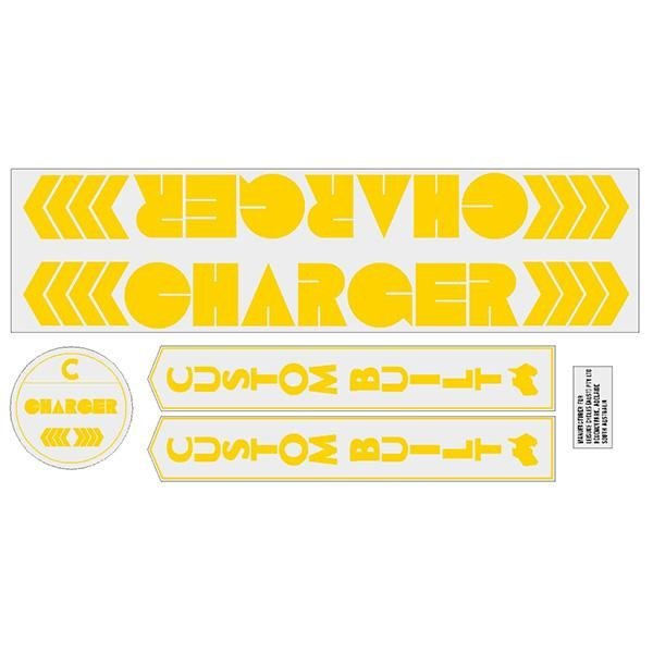 Charger - Custom built - Yellow decal set - Old school bmx - Bmx Products AU