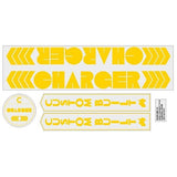 Charger - Custom built - Yellow decal set - Old school bmx - Bmx Products AU