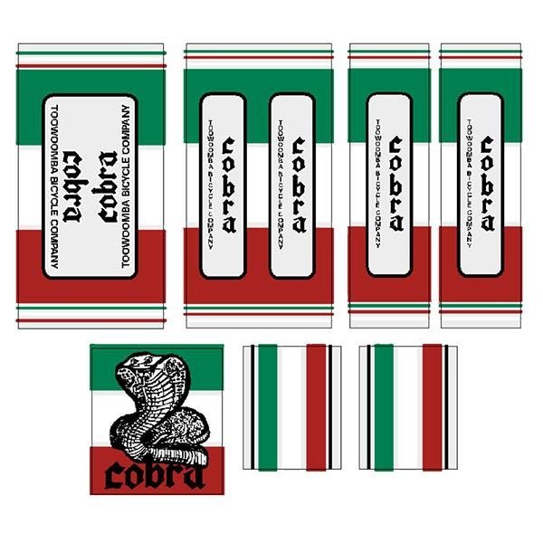 Cobra decal set - Old school bmx - Bmx Products AU