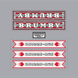 Crossrider - Brumby - RED decal set - Old school bmx - Bmx Products AU