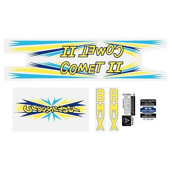 Crossrider - COMET II - Blue decal set - Old school bmx - Bmx Products AU