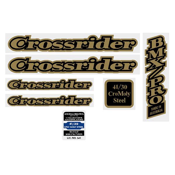 Crossrider - Bmx Pro Decal Set Old School Bmx Decal-Set