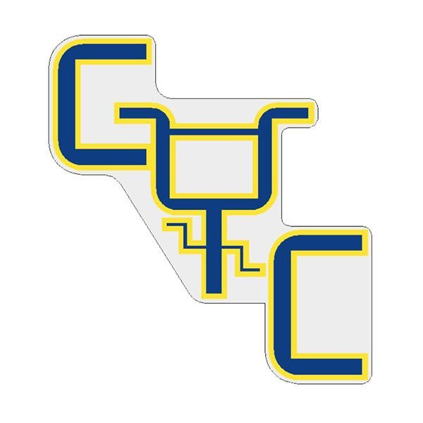 CYC - blue 45 degree decal - old school bmx - Bmx Products AU