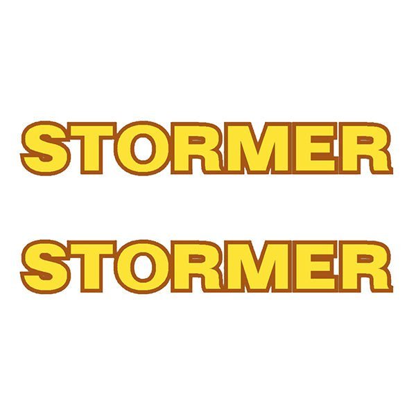 CYC - STORMER yellow down tube decal - old school bmx - Bmx Products AU