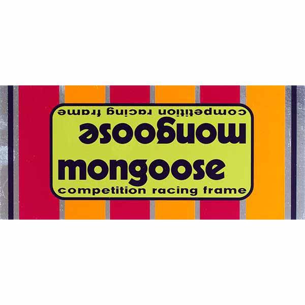 1977-80 Mongoose Motomag Green Down Tube Decal - Old School Bmx