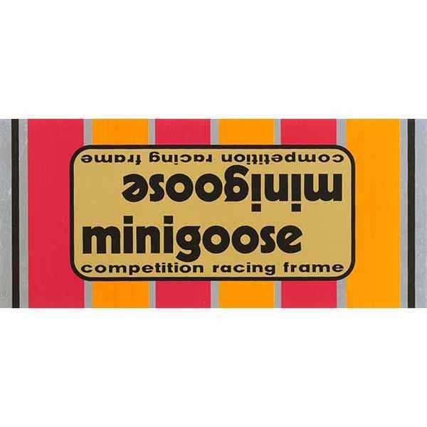1980-81 Mongoose Minigoose Gold Down Tube Decal - Old School Bmx