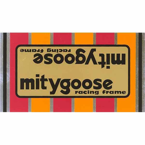 1980-81 Mongoose Mitygoose Gold Down Tube Decal - Old School Bmx