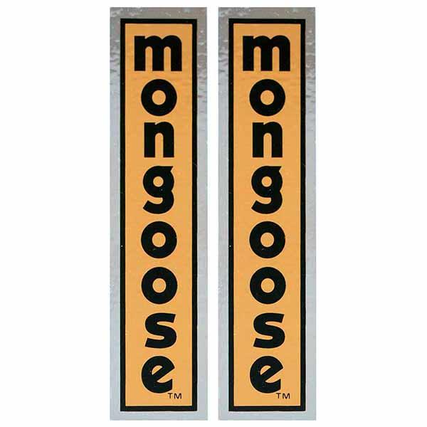 1980-81 Mongoose Fork Gold Decal Set - Old School Bmx Decal