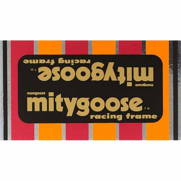 1981-83 Mongoose Mitygoose Black Down Tube Decal - Old School Bmx