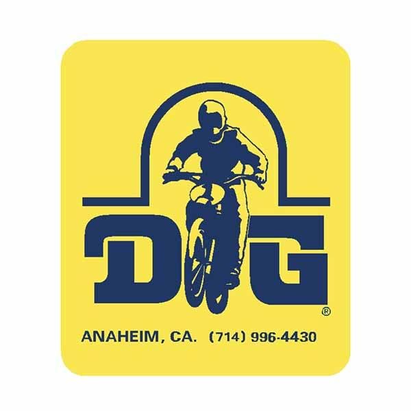 DG MX yellow/blue 4430 decal - Old school bmx - Bmx Products AU