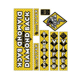 Diamond Back - 1983 MINI Viper - Gold PRISM decal set - Old school bmx - Bmx Products AU