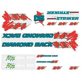 Diamond Back - 1988 The Striker - Green decal set - Old school bmx - Bmx Products AU