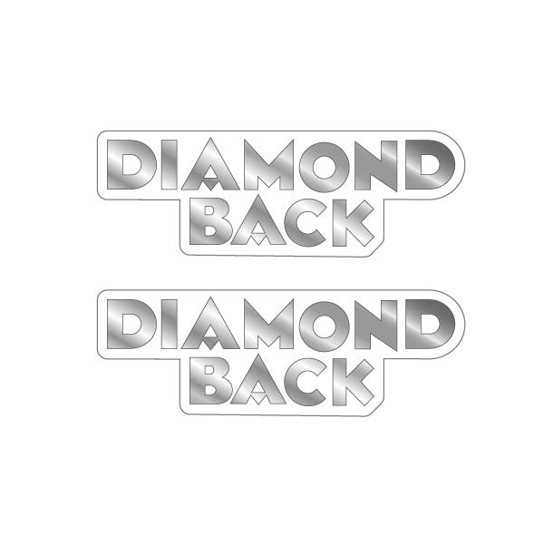 Diamond back - Chrome - Seat decal set - Old school bmx - Bmx Products AU