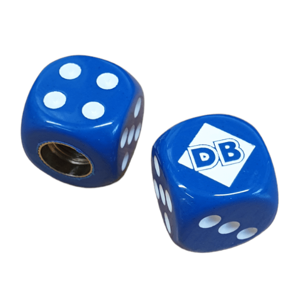 Diamond Back - Dice Tire Valve Caps (Pair) - BLUE - old school bmx - Bmx Products AU