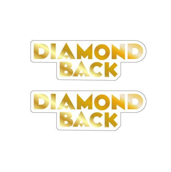 Diamond back - Gold - Seat decal set - Old school bmx - Bmx Products AU