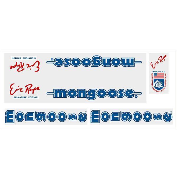 1985-86 Mongoose Eric Rupe Decal Set - Old School Bmx Decal-Set