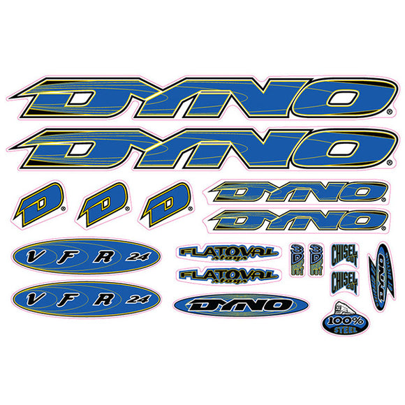 DYNO -2000 VFR 24 blue decal set - old school bmx