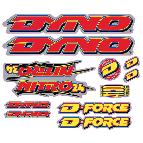 DYNO -1996 NITRO 24 decal set - old school bmx