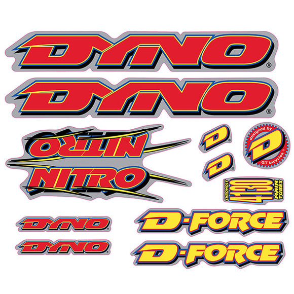 DYNO -1996 NITRO decal set - old school bmx