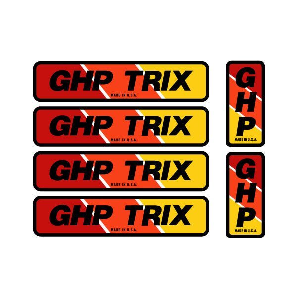 GHP - GHP TRIX decal set - old school bmx - Bmx Products AU