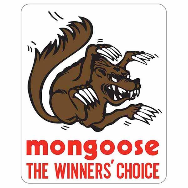 Mongoose Goldstem Or Gold Stem Decal - Old School Bmx