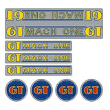GT - 1984 - 85 Mach One - Chrome - decal set - Old school bmx - Bmx Products AU