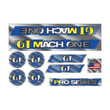 GT - 1987 Mach One - Chrome - decal set - Old school bmx - Bmx Products AU