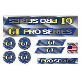 GT - 1987 Pro Series - Chrome - decal set - Old school bmx - Bmx Products AU