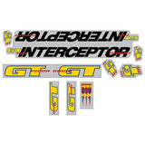 GT - 1990 Interceptor - For Chrome frame decal set - Old school bmx - Bmx Products AU