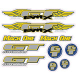 GT - 1994 Mach One - for red frame - decal set - Old school bmx - Bmx Products AU