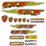 GT - 1997 Raider for Yellow frame - decal set - Old school bmx - Bmx Products AU
