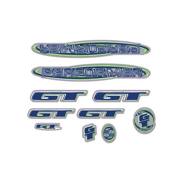 GT - 1999 Performer - Chrome decal set - Old school bmx - Bmx Products AU