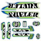 GT - 2000 Fueler - Green Blue decal set - Old school bmx - Bmx Products AU