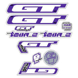 GT - 2000 - Tour 2 - decal set - Chrome frame - Old school bmx - Bmx Products AU