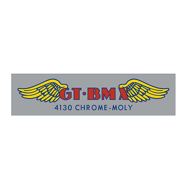 Gt - 4130 Chrome Bar Decal Old School Bmx