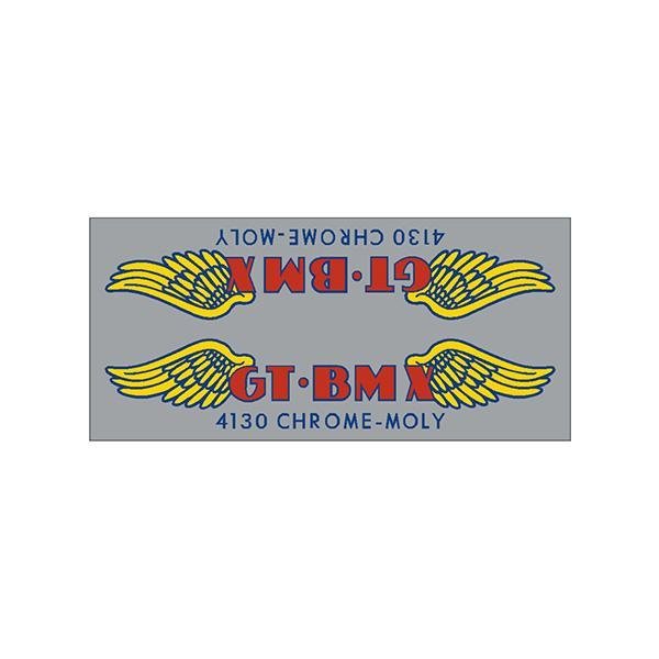 GT - 4130 chrome - SMALL frame decal - Old school bmx - Bmx Products AU