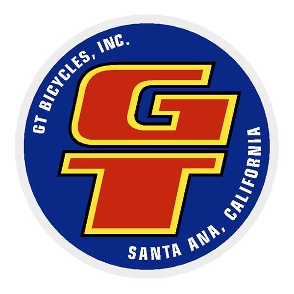 GT - Santa Ana NEW FONT - blue coin decal - Old school bmx - Bmx Products AU
