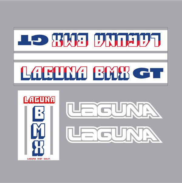 Laguna - 1976 Laguna GT decal set - old school bmx - Bmx Products AU