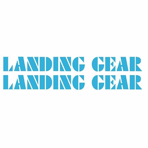 Se Racing Landing Gear Fork Decals - Baby Blue Old School Bmx Decal