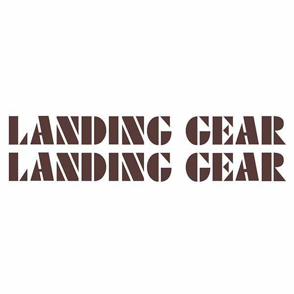 Se Racing Landing Gear Fork Decals - Brown Old School Bmx Decal
