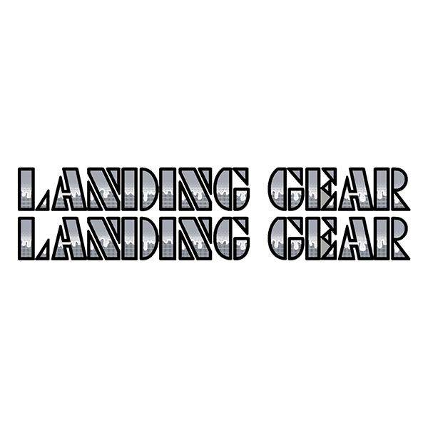 Se Racing Landing Gear Drippy Font Decals - Black/silver Old School Bmx Decal