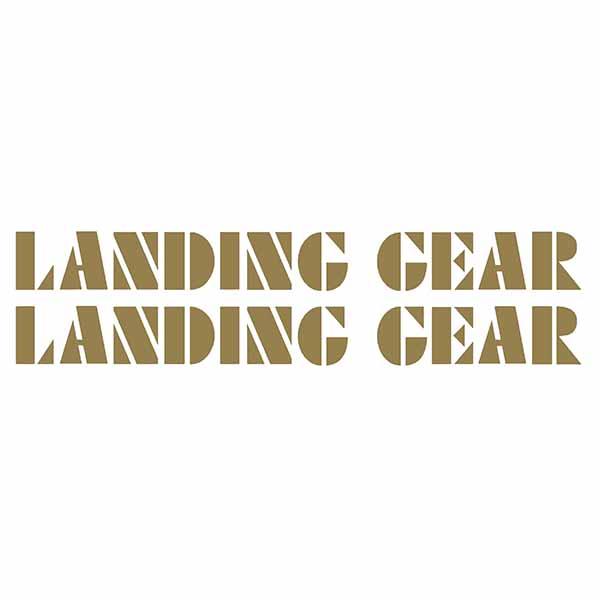 Se Racing Landing Gear Fork Decals - Gold Old School Bmx Decal