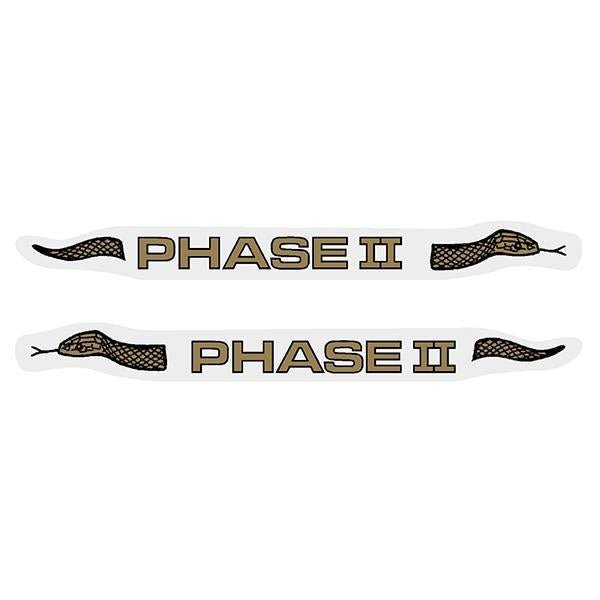 Madison - Chain stay decals - PHASE II - BLACK over GOLD - old school bmx - Bmx Products AU