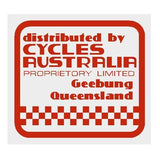 Madison - Distributed by CYCLES AUSTRALIA decal - RED - old school bmx - Bmx Products AU